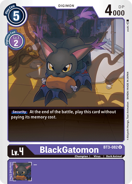 BlackGatomon [BT3-082] [Release Special Booster Ver.1.5] | The Gaming-Verse