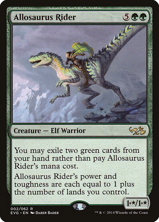 Allosaurus Rider (Elves vs. Goblins) [Duel Decks Anthology] | The Gaming-Verse