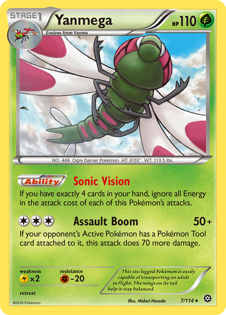 Yanmega (7/114) [XY: Steam Siege] | The Gaming-Verse