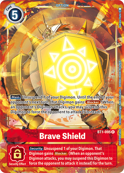 Brave Shield [BT1-095] (Dash Pack) [Release Special Booster Ver.1.5 Promos] | The Gaming-Verse