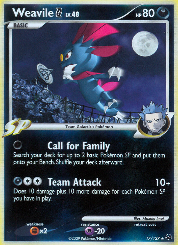 Weavile G (17/127) [Platinum: Base Set] | The Gaming-Verse