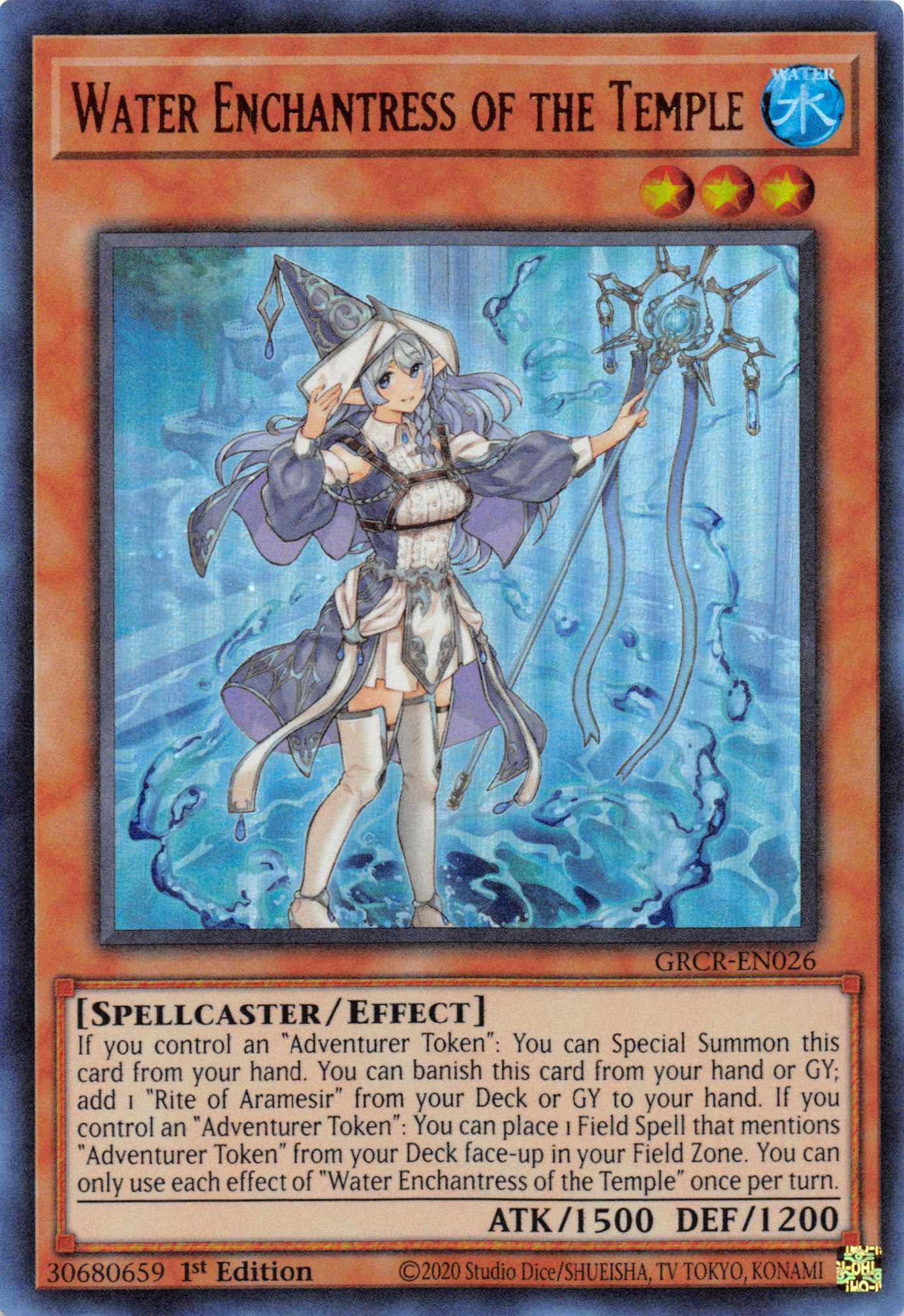 Water Enchantress of the Temple [GRCR-EN026] Ultra Rare | The Gaming-Verse