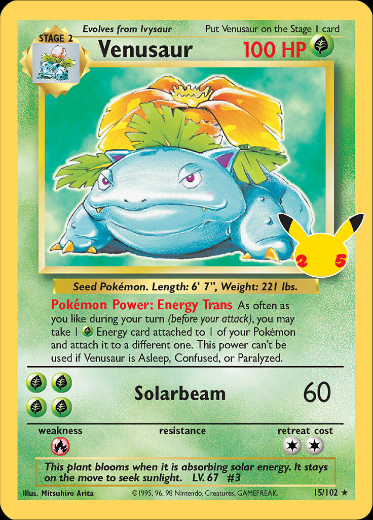 Venusaur (15/102) [Celebrations: 25th Anniversary - Classic Collection] | The Gaming-Verse