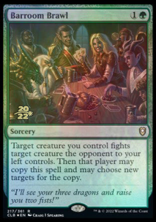 Barroom Brawl [Commander Legends: Battle for Baldur's Gate Prerelease Promos] | The Gaming-Verse