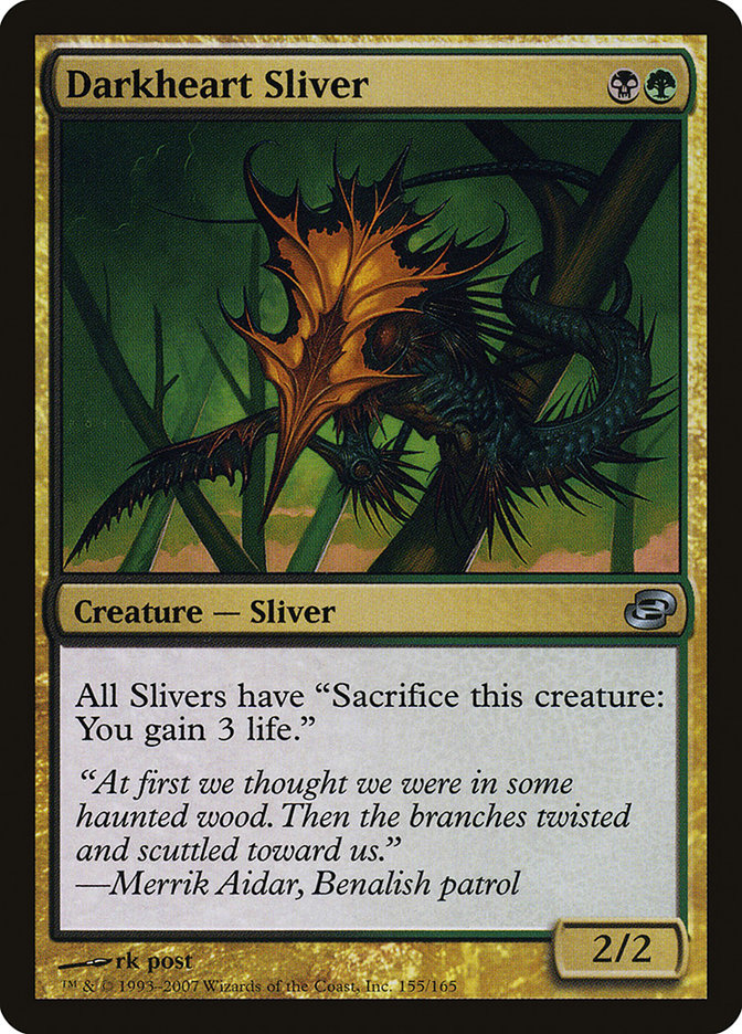 Darkheart Sliver [Planar Chaos] | The Gaming-Verse