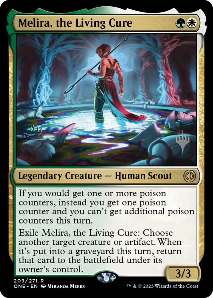 Melira, the Living Cure (Promo Pack) [Phyrexia: All Will Be One Promos] | The Gaming-Verse