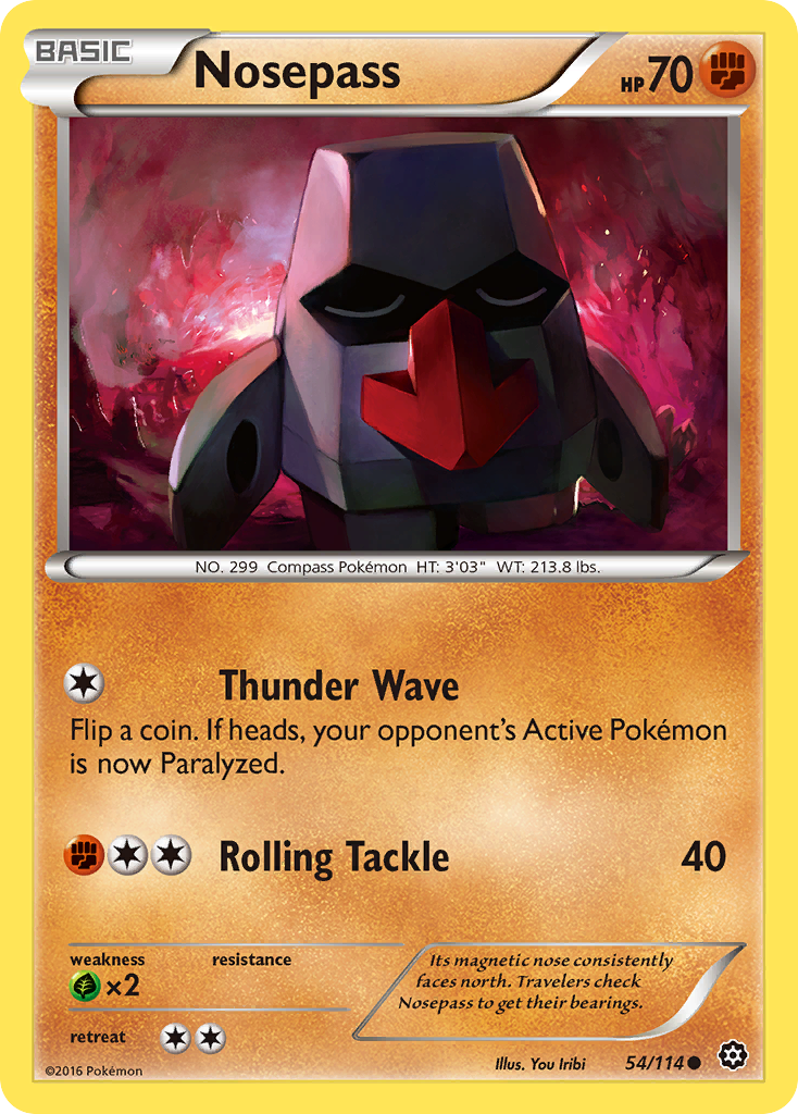 Nosepass (54/114) [XY: Steam Siege] | The Gaming-Verse