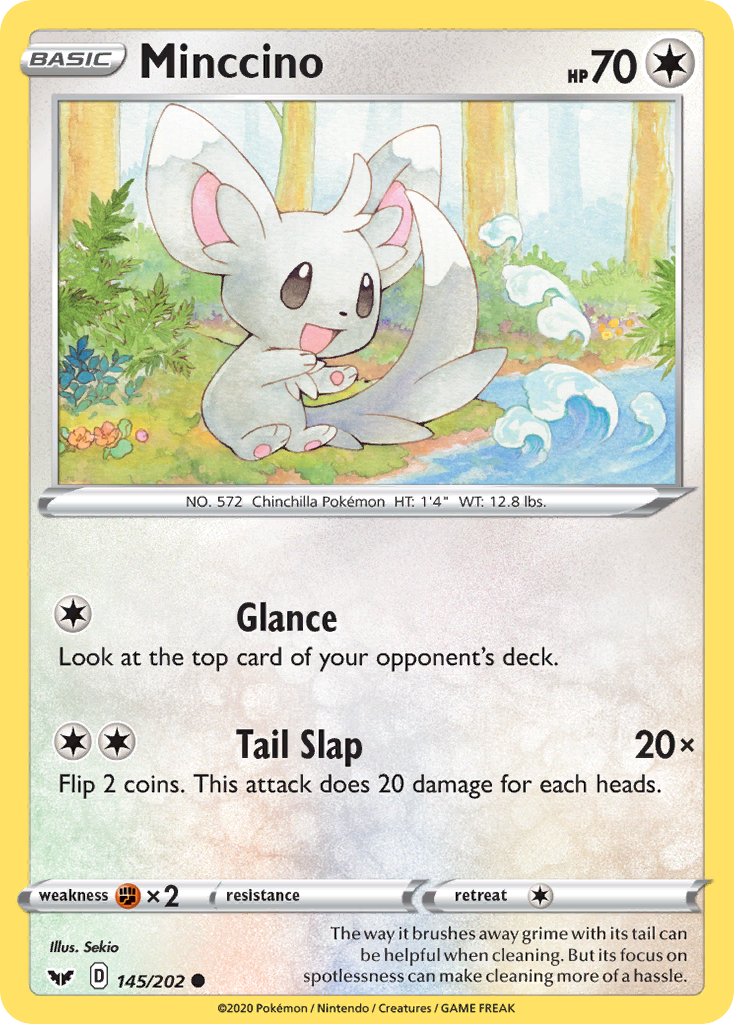 Minccino (145/202) [Sword & Shield: Base Set] | The Gaming-Verse