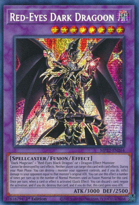 Red-Eyes Dark Dragoon [MP22-EN264] Prismatic Secret Rare | The Gaming-Verse