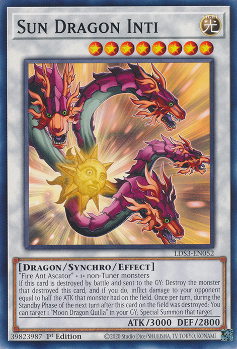 Sun Dragon Inti [LDS3-EN052] Common | The Gaming-Verse