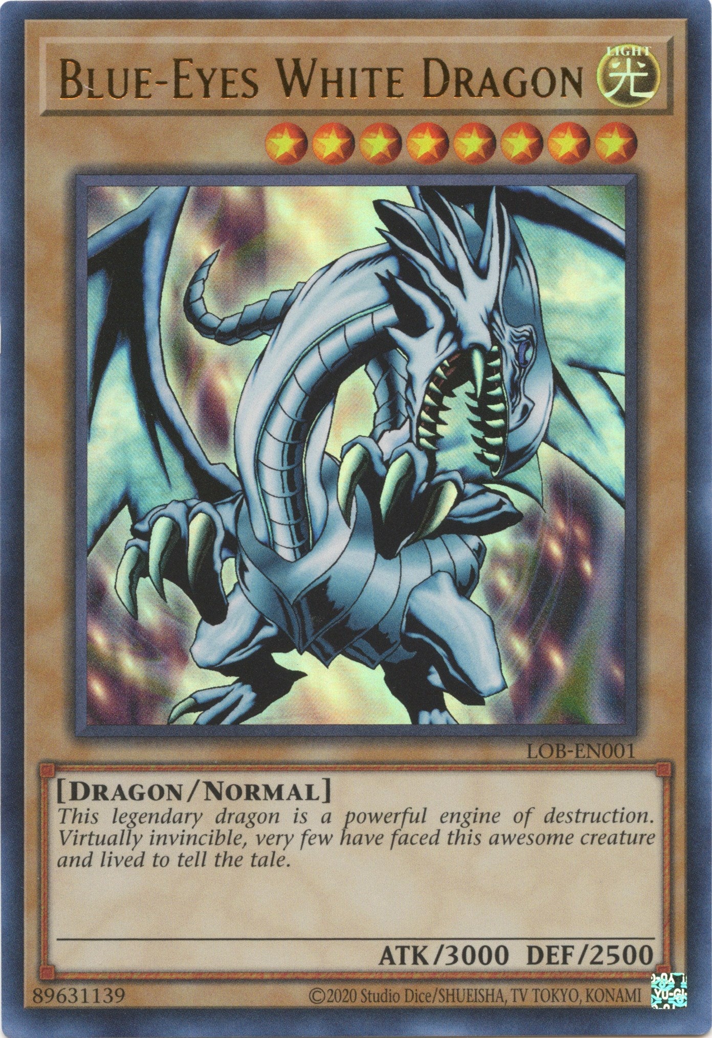 Blue-Eyes White Dragon (25th Anniversary) [LOB-EN001] Ultra Rare | The Gaming-Verse