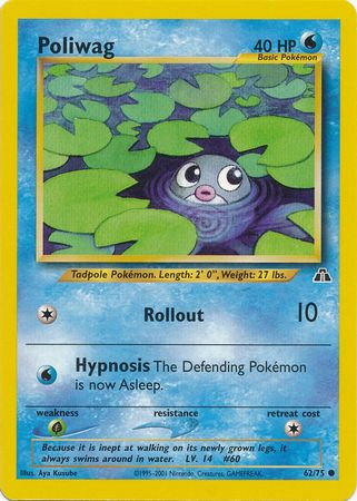 Poliwag (62/75) [Neo Discovery Unlimited] | The Gaming-Verse