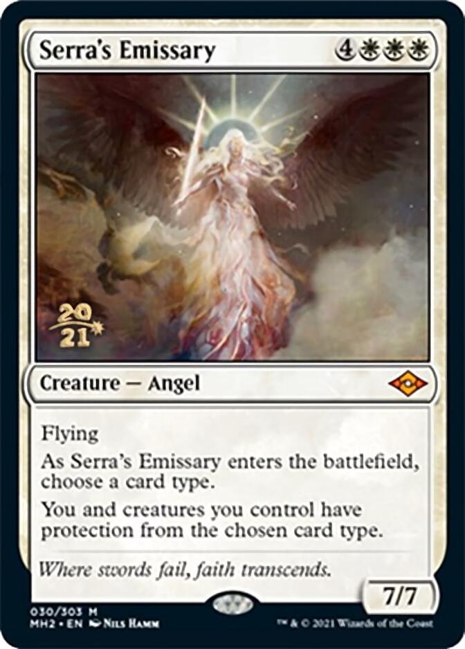 Serra's Emissary [Modern Horizons 2 Prerelease Promos] | The Gaming-Verse