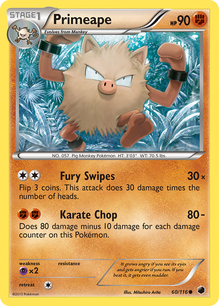 Primeape (60/116) [Black & White: Plasma Freeze] | The Gaming-Verse