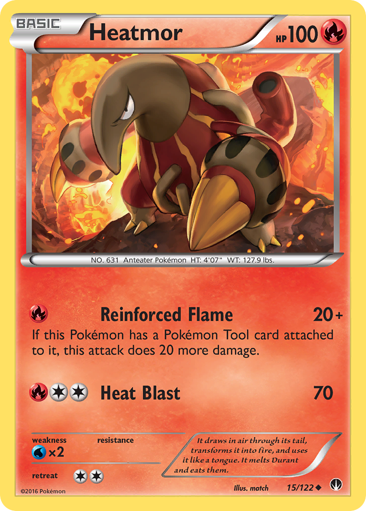 Heatmor (15/122) [XY: BREAKpoint] | The Gaming-Verse