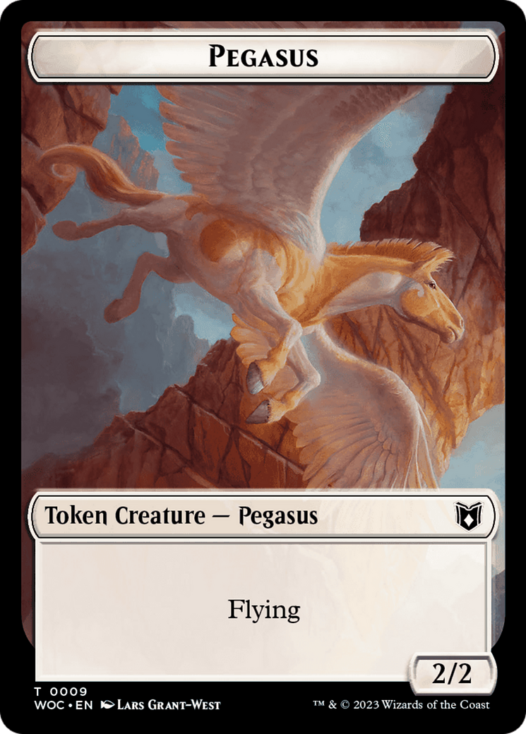 Pirate // Pegasus Double-Sided Token [Wilds of Eldraine Commander Tokens] | The Gaming-Verse