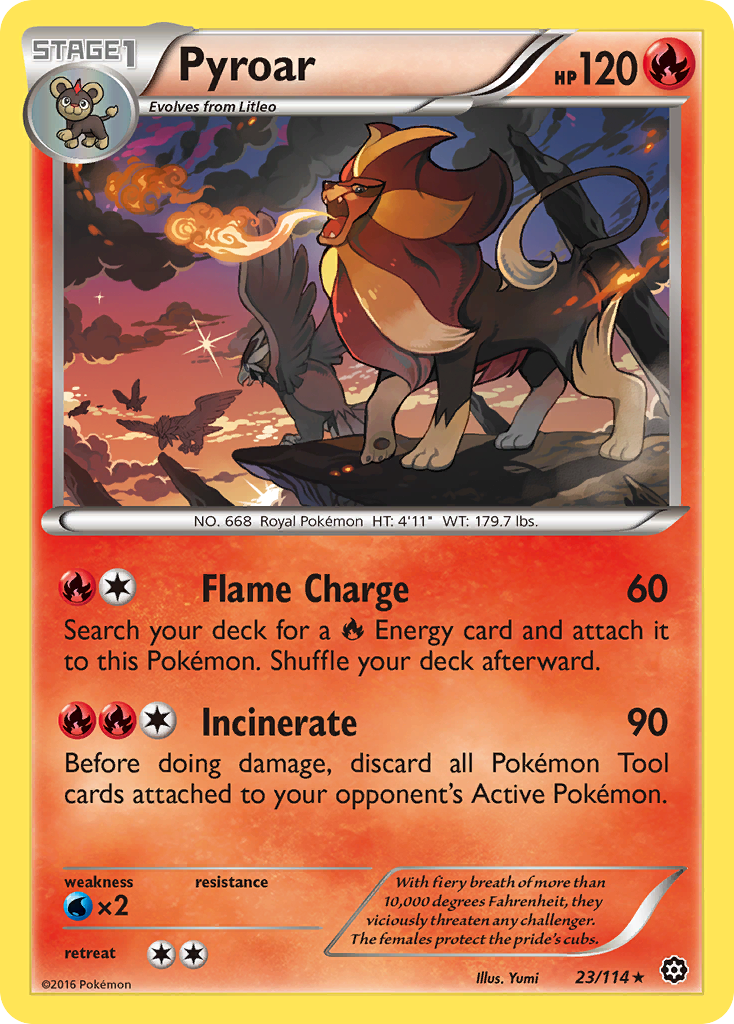 Pyroar (23/114) [XY: Steam Siege] | The Gaming-Verse