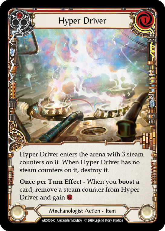 Hyper Driver [ARC036-C] 1st Edition Rainbow Foil | The Gaming-Verse