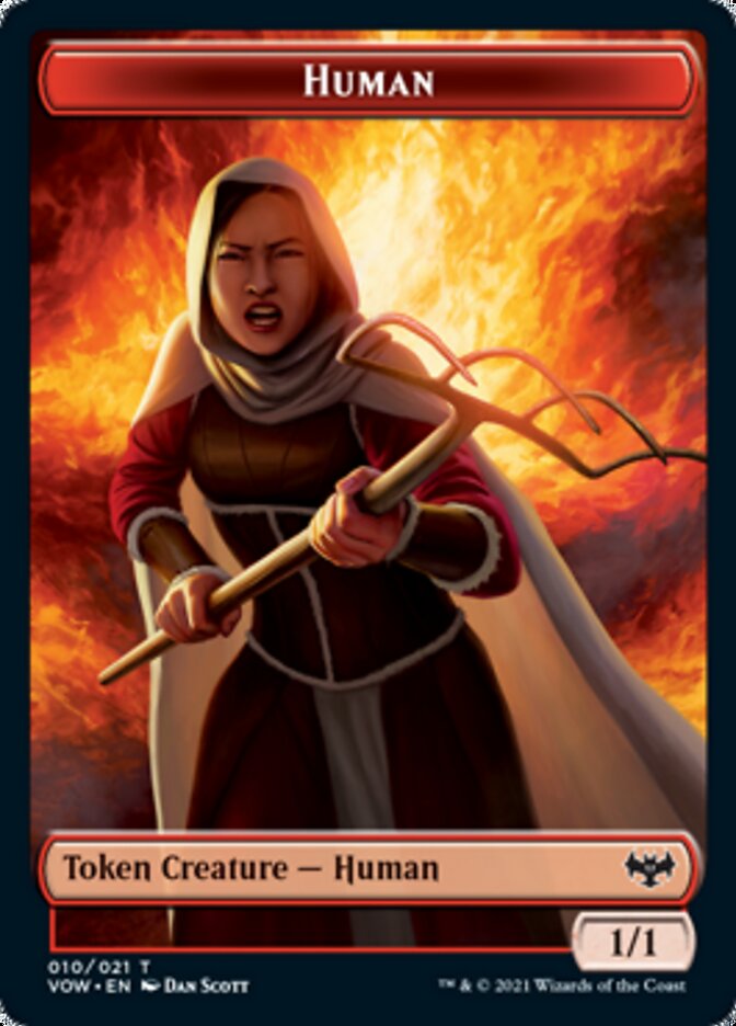 Human Token (010) [Innistrad: Crimson Vow Tokens] | The Gaming-Verse