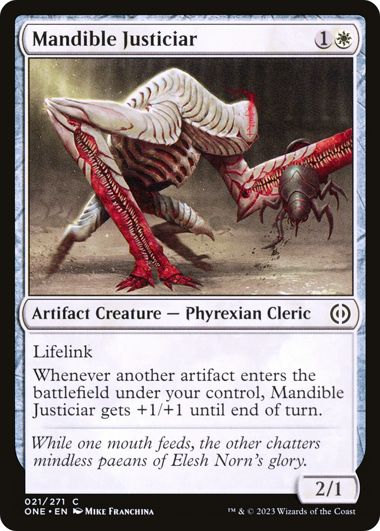 Mandible Justiciar [Phyrexia: All Will Be One] | The Gaming-Verse