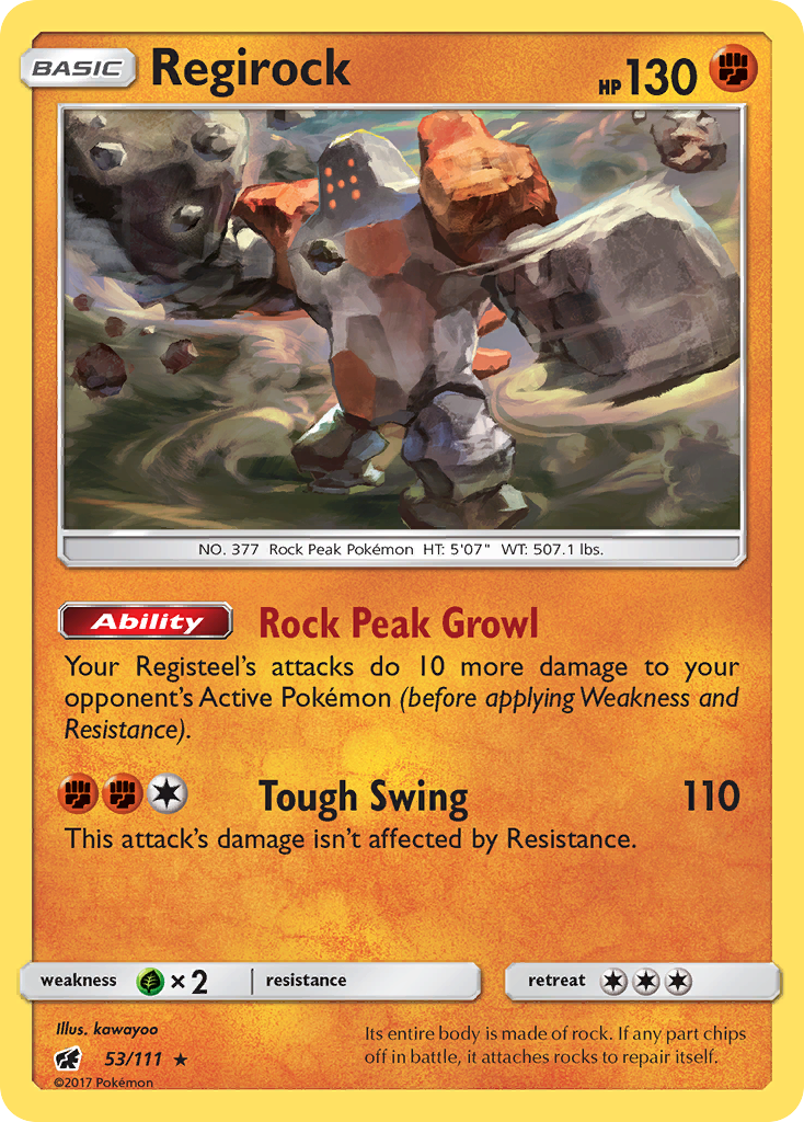 Regirock (53/111) [Sun & Moon: Crimson Invasion] | The Gaming-Verse