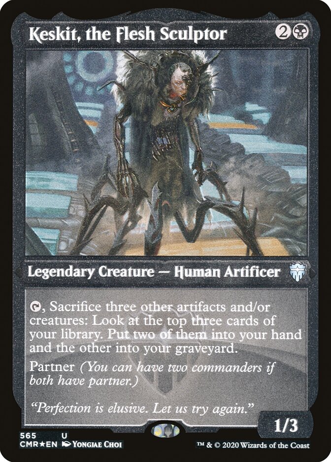 Keskit, the Flesh Sculptor [Commander Legends Etched] | The Gaming-Verse