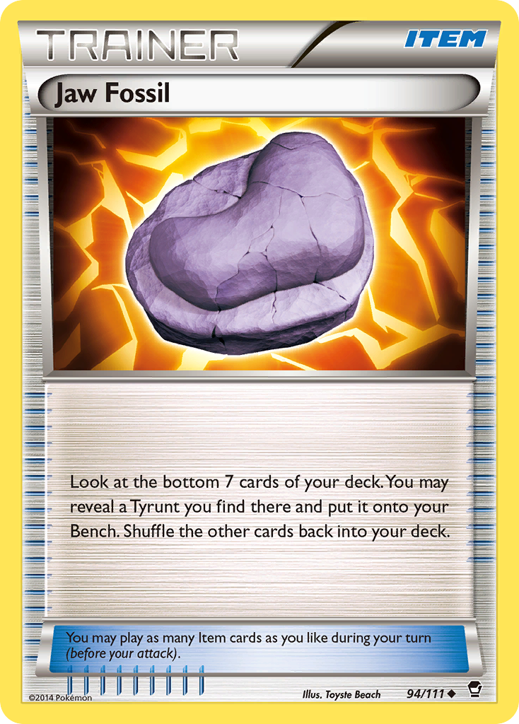 Jaw Fossil (94/111) [XY: Furious Fists] | The Gaming-Verse