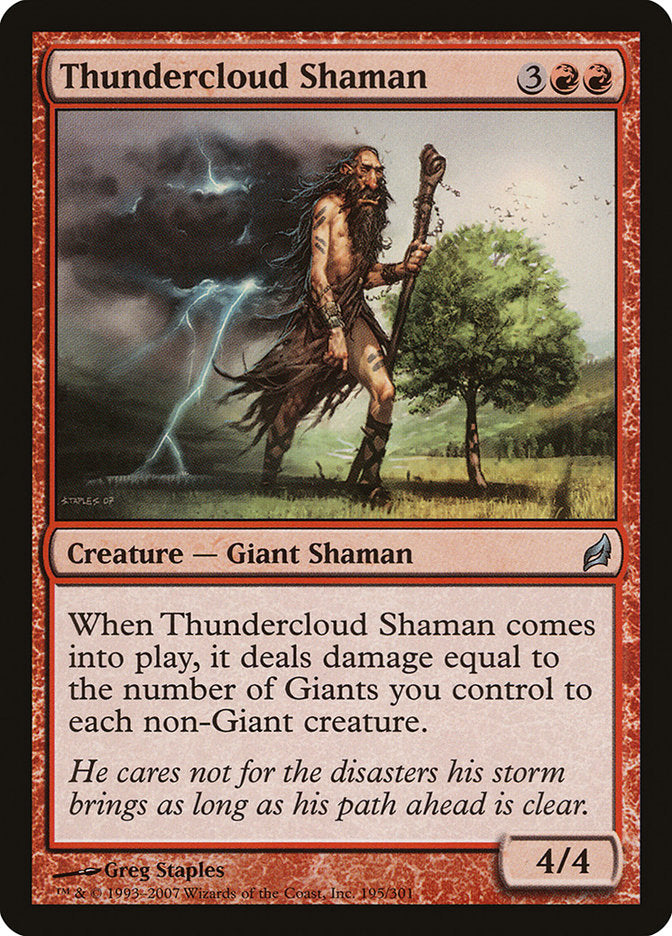 Thundercloud Shaman [Lorwyn] | The Gaming-Verse