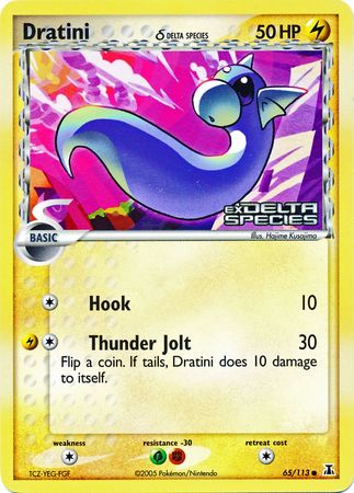 Dratini (65/113) (Delta Species) (Stamped) [EX: Delta Species] | The Gaming-Verse