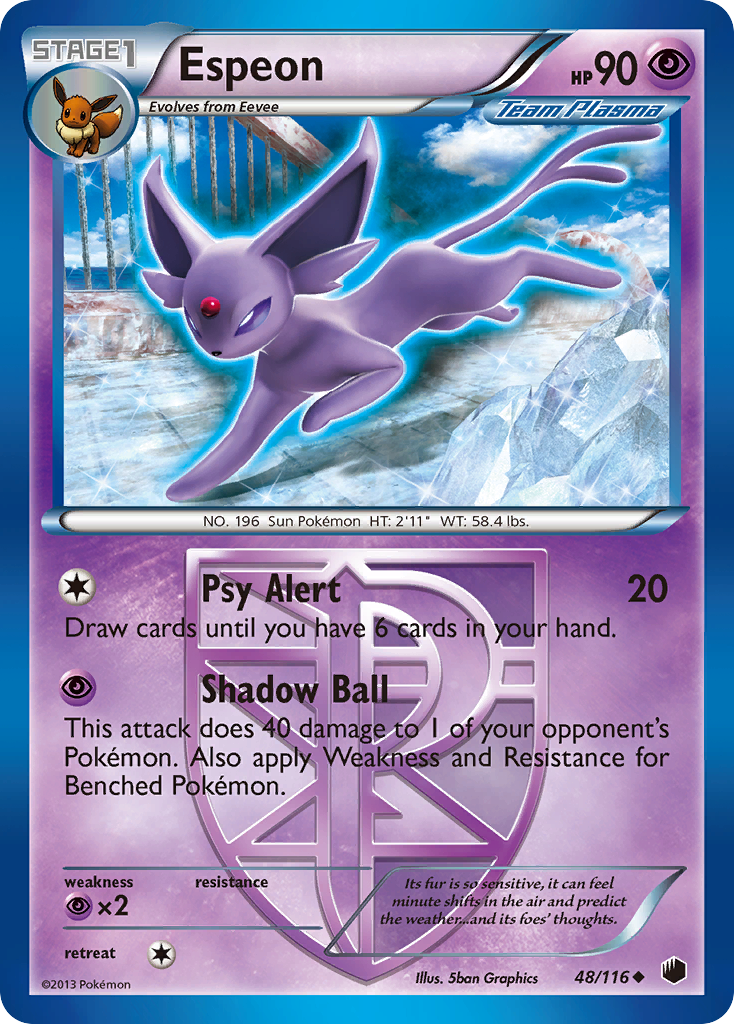 Espeon (48/116) [Black & White: Plasma Freeze] | The Gaming-Verse