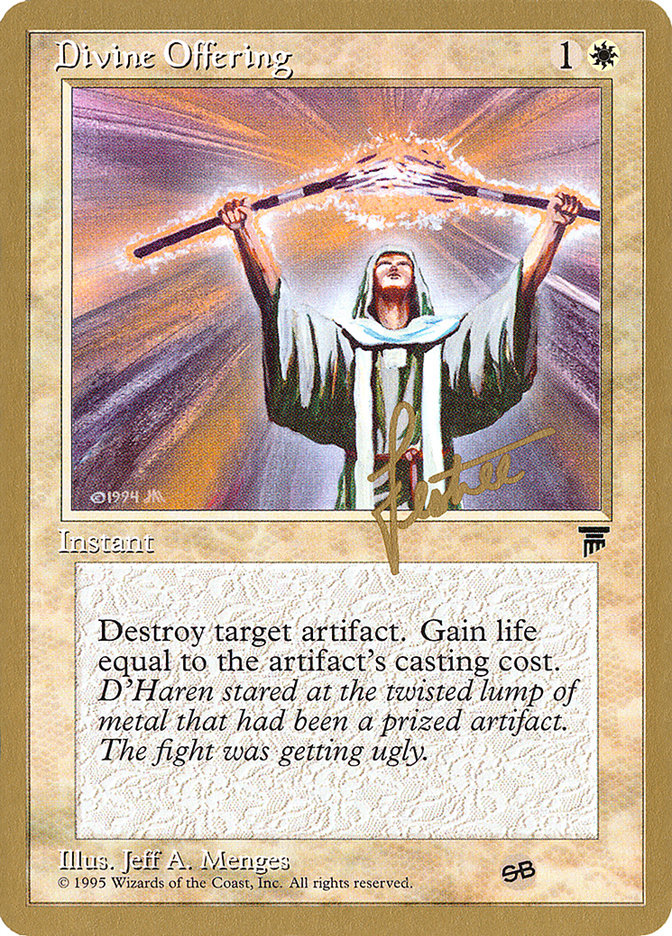 Divine Offering (Bertrand Lestree) (SB) [Pro Tour Collector Set] | The Gaming-Verse