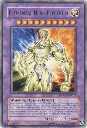 Elemental Hero Electrum (Redemption Replacement) [MDP2-EN001K] Rare | The Gaming-Verse