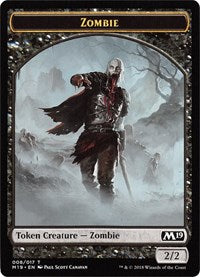 Zombie // Goblin Double-sided Token (Game Night) [Core Set 2019 Tokens] | The Gaming-Verse