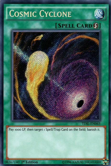 Cosmic Cyclone [TDIL-EN065] Secret Rare | The Gaming-Verse