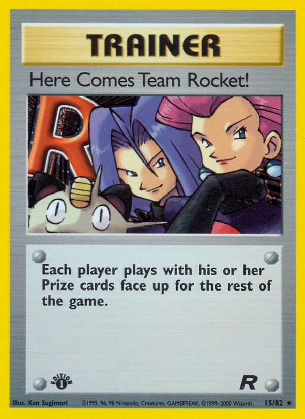 Here Comes Team Rocket! (15/82) [Team Rocket 1st Edition] | The Gaming-Verse