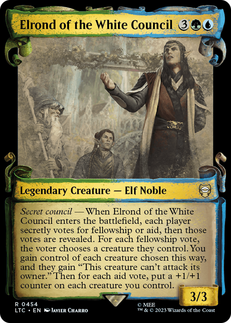 Elrond of the White Council [The Lord of the Rings: Tales of Middle-Earth Commander Showcase Scrolls] | The Gaming-Verse