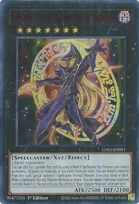 Ebon Illusion Magician (Red) [LDS3-EN091] Ultra Rare | The Gaming-Verse