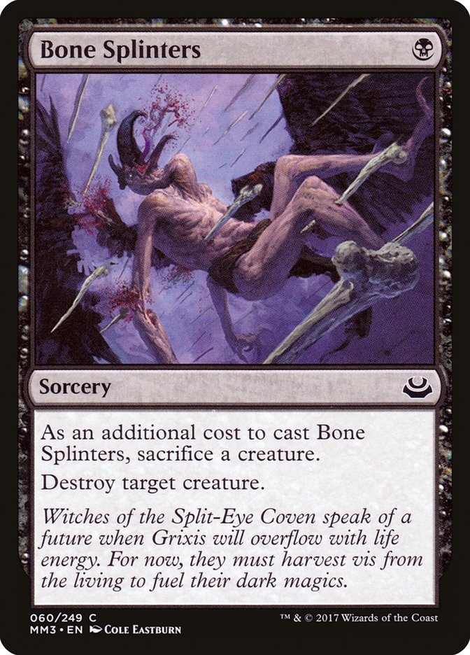 Bone Splinters [Modern Masters 2017] | The Gaming-Verse