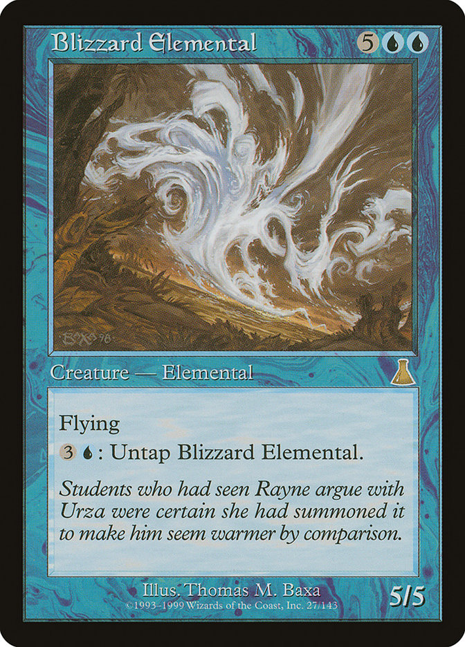 Blizzard Elemental [Urza's Destiny] | The Gaming-Verse