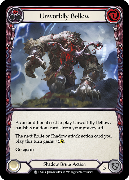 Unworldly Bellow (Red) [LEV015] (Monarch Levia Blitz Deck) | The Gaming-Verse