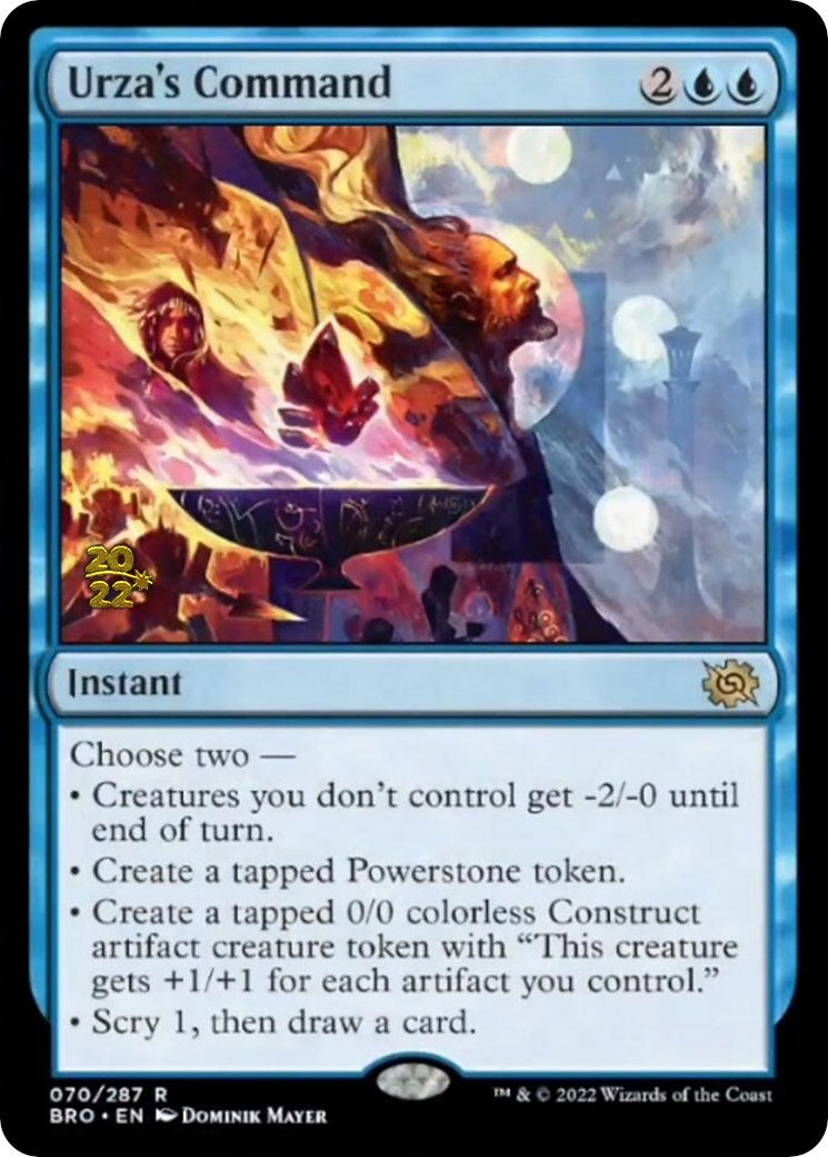 Urza's Command [The Brothers' War: Prerelease Promos] | The Gaming-Verse