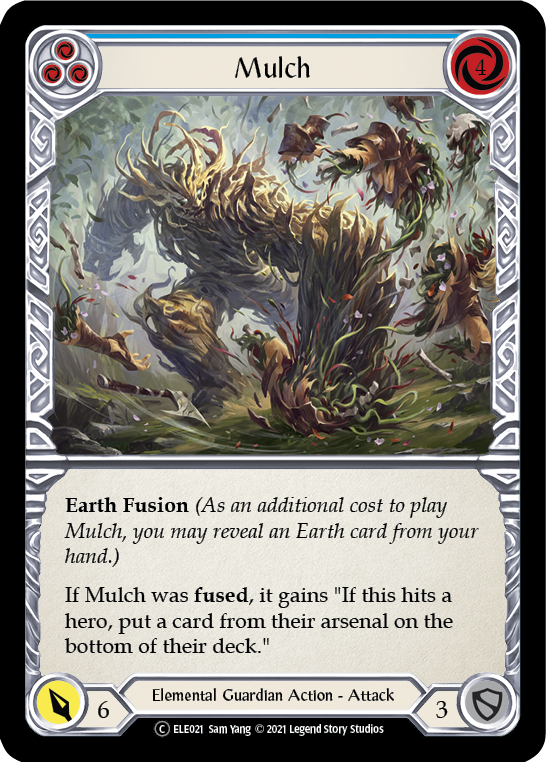 Mulch (Blue) [U-ELE021] Unlimited Rainbow Foil | The Gaming-Verse