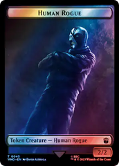 Human Rogue // Cyberman Double-Sided Token (Surge Foil) [Doctor Who Tokens] | The Gaming-Verse