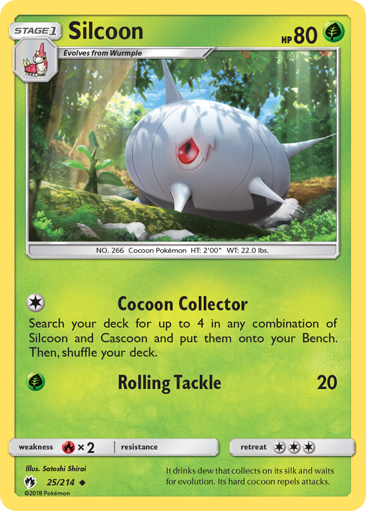 Silcoon (25/214) [Sun & Moon: Lost Thunder] | The Gaming-Verse