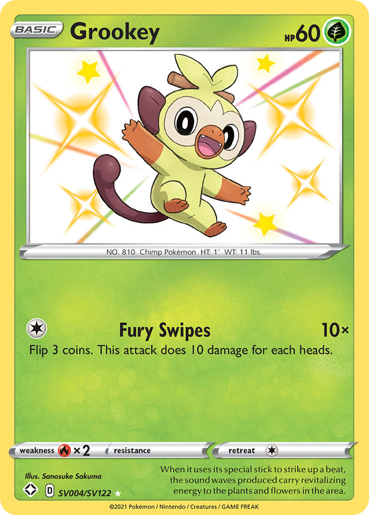 Grookey (SV004/SV122) [Sword & Shield: Shining Fates] | The Gaming-Verse