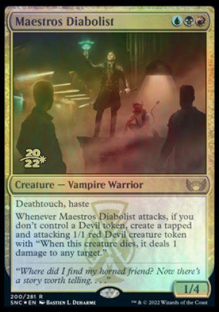 Maestros Diabolist [Streets of New Capenna Prerelease Promos] | The Gaming-Verse