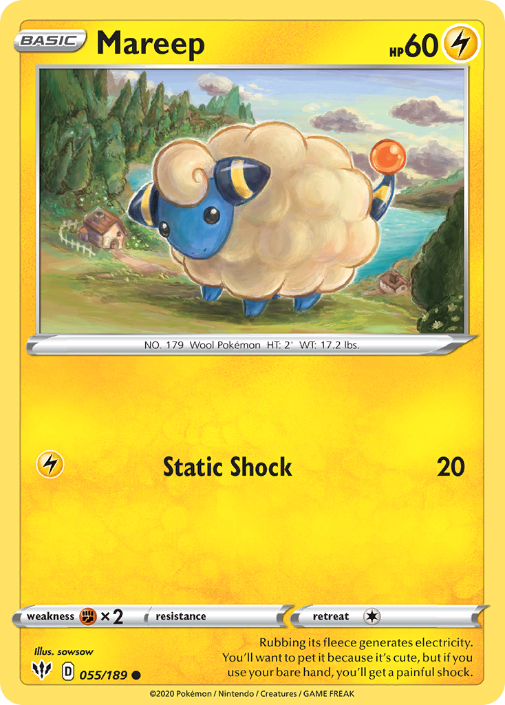 Mareep (055/189) [Sword & Shield: Darkness Ablaze] | The Gaming-Verse