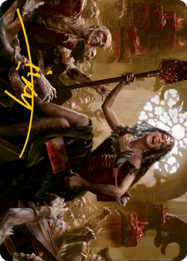 Gisa, Glorious Resurrector Art Card (Gold-Stamped Signature) [Innistrad: Midnight Hunt Art Series] | The Gaming-Verse