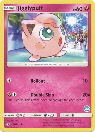 Jigglypuff (71/111) (Deck Exclusive #22) [Sun & Moon: Trainer Kit - Alolan Ninetales] | The Gaming-Verse