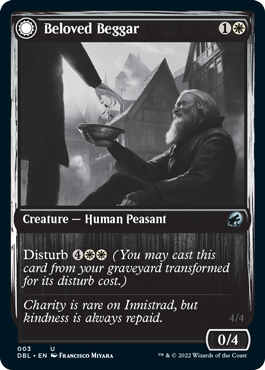 Beloved Beggar // Generous Soul [Innistrad: Double Feature] | The Gaming-Verse